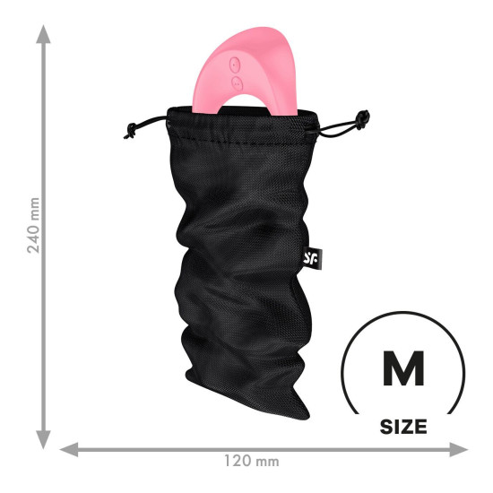 Мешочек для хранения игрушек, чёрный Satisfyer Treasure Bag Black,M