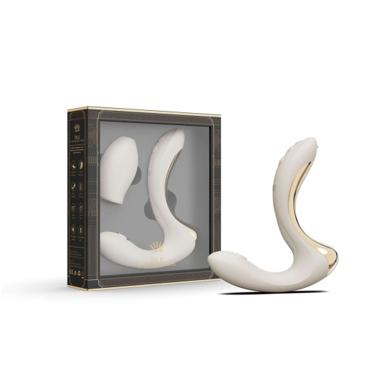 Вібратор для точки G з пульсуючою технологією, білий Zalo Talis G-Spot PulseWave Vibrator Ivory White