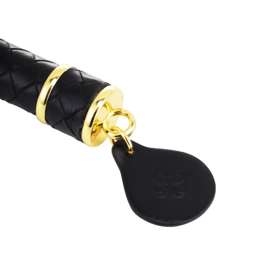Флоггер с плетеным хвостом, красно-черный Lockink Sevanda Red & Black Braided Tail Flogger