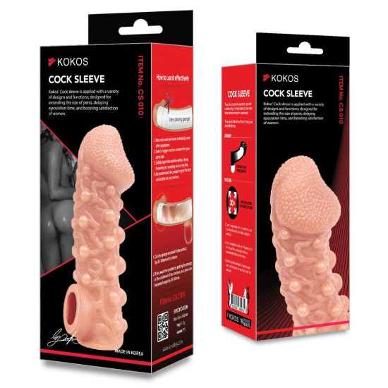 Насадка на член Kokos Cock Sleeve CS 010, M