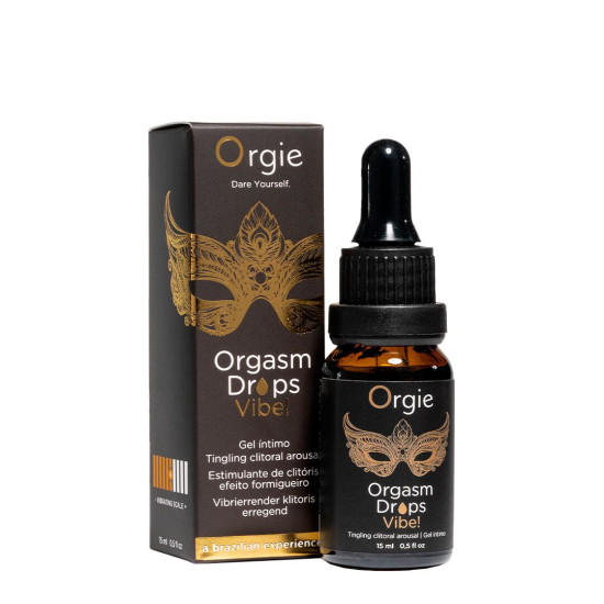Збуджуючі краплі для клітора Orgie Orgasm Drops Vibe!, 15 ml