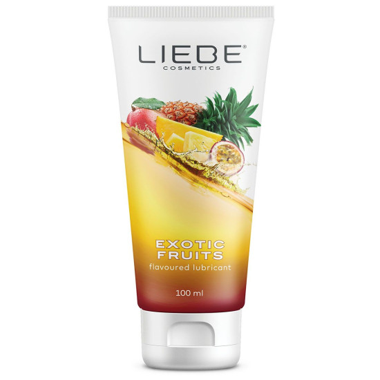 Лубрикант на водной основе со вкусом экзотических фруктов Liebe Lubricant Exotic Fruits, 100 ml