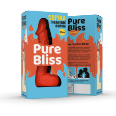 Свеча-член, оранжевая, длина 15 см Pure Bliss MINI Orange