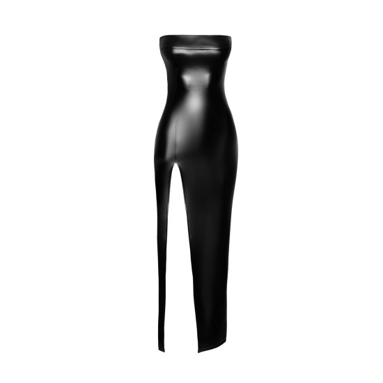 Сукня довга, чорна Noir Handmade F336 Powerwetlook Long Dress, 3XL