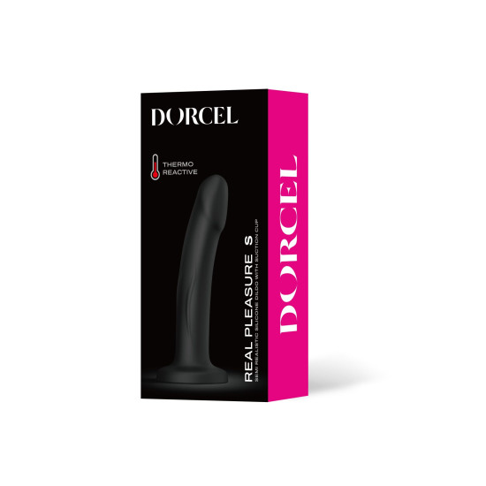 Фаллоимитатор на присоске, длина 14,3 см, диаметр 3 см, черный - Dorcel Real Pleasure Black, S