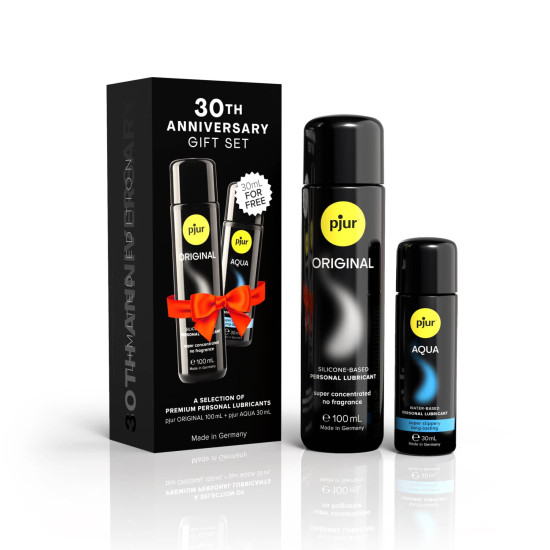 Юбилейный набор лубрикантов (Original 100 ml и Aqua 30 ml) Pjur 30th Anniversary Gift Set