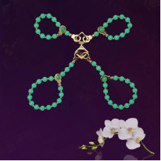 Нефритові наручники й поножі LOCKINK Jade Handcuffs & Anklecuffs