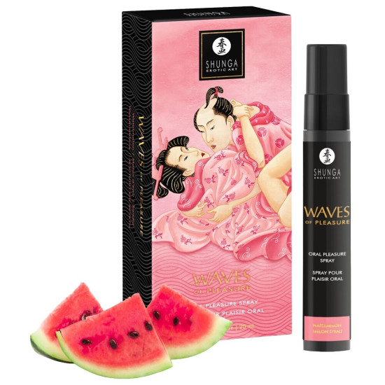 Спрей для посилення слиновиділення зі смаком кавуна Shunga Waves Of Pleasure Watermelon