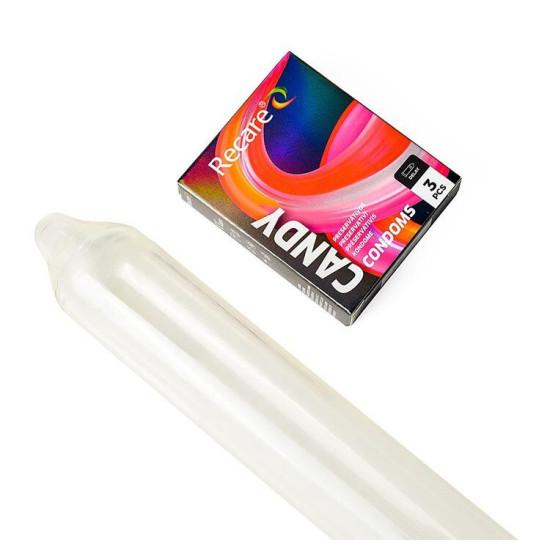 Презервативи з пролонгуючим ефектом та цукерковим ароматом, 3 шт Holographic Recare Delay Candy Condoms