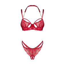 Комплект Obsessive Matildea 2-Pcs Crotchless Set, розмір S/M