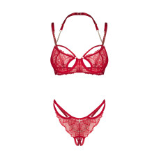 Комплект Obsessive Matildea 2-Pcs Crotchless Set, розмір S/M