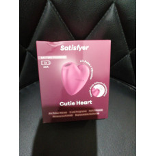 Вакуумний стимулятор-сердечко з вібрацією Satisfyer Cutie Heart Battery Series (пом'ята упаковка)