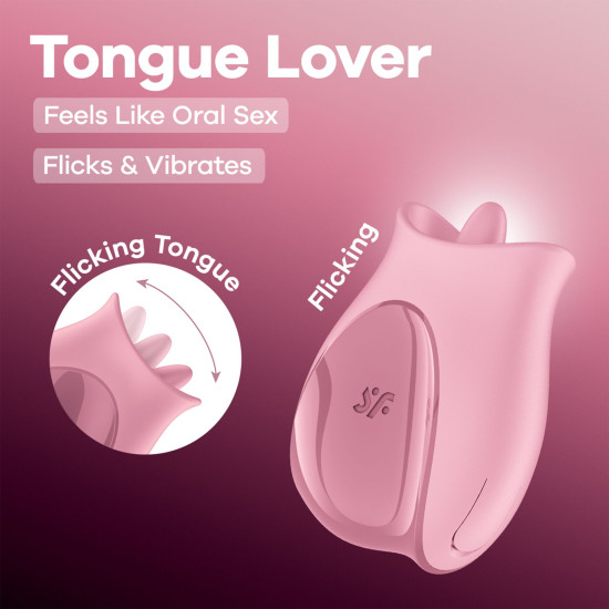 Вібростимулятор для клітора з язичком Satisfyer Tongue Lover