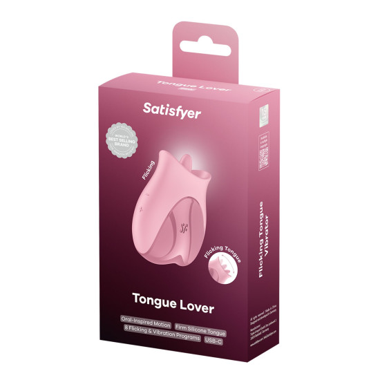 Вібростимулятор для клітора з язичком Satisfyer Tongue Lover
