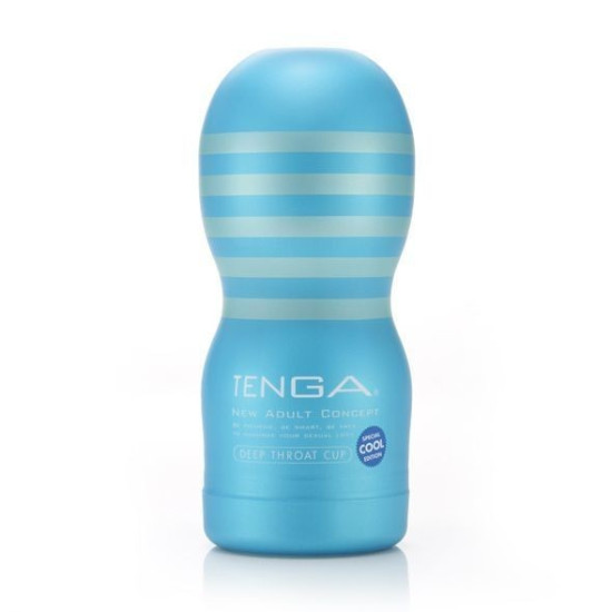 Мастурбатор з охолоджувальним мастилом, ефект «глибока глотка» Tenga Deep Throat Cup Cool Edition