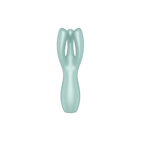 Клиторальный вибратор с тремя пальчиками, мятный Satisfyer Threesome 3 Mint