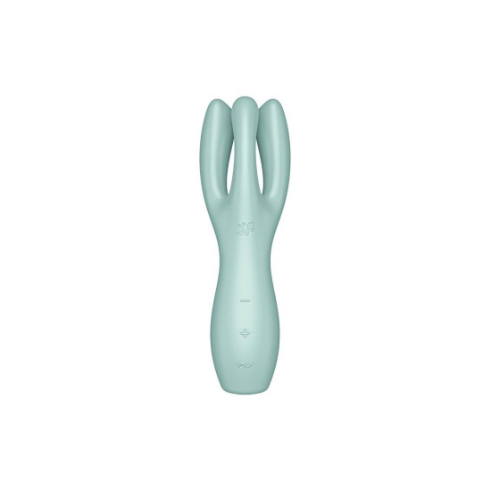 Клиторальный вибратор с тремя пальчиками, мятный Satisfyer Threesome 3 Mint