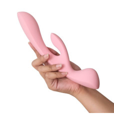 Двосторонній вібратор-кролик, рожевий Satisfyer Triple Oh Pink (пом'ята упаковка)