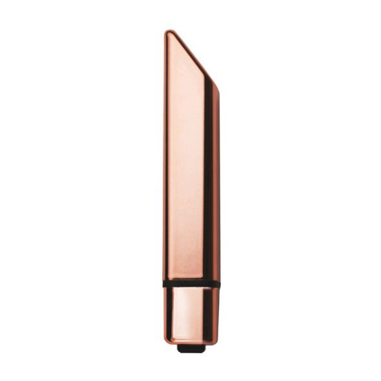 Минивибратор мощный, в цвете розовое золото Rocks Off Bamboo Rose Gold
