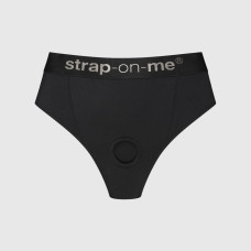 Трусики з фіксацією ділдо, чорні Strap-On-Me Harness Lingerie Idole, розмір XS