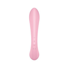 Двосторонній вібратор-кролик, рожевий Satisfyer Triple Oh Pink (пом'ята упаковка)