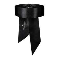 Атласна маска-пов'язка чорного кольору (пом'ята упаковка) Obsessive Blindfold Black, One Size