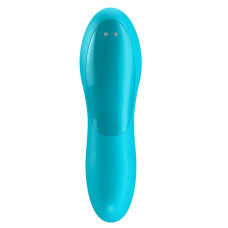 Вібратор на палець, блакитний Satisfyer Teaser Light Blue (м'ята упаковка!!!)