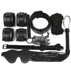 Набір для BDSM 7 в 1, чорний LY1003 BDSM Set 7-in-1 Black