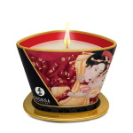 Масажна свічка з афродизіаками та ароматом полуничного вина Shunga Massage Candle Sparkling Strawberry Wine, 170 ml