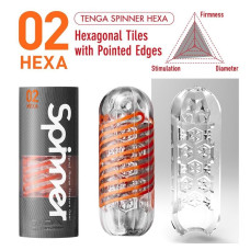 Мастурбатор зі стандартною стимулюючою спіраллю всередині Tenga Spinner Hexa