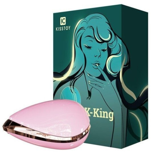 Вакуумний кліторальний стимулятор, рожевий KisToy K-King Pink