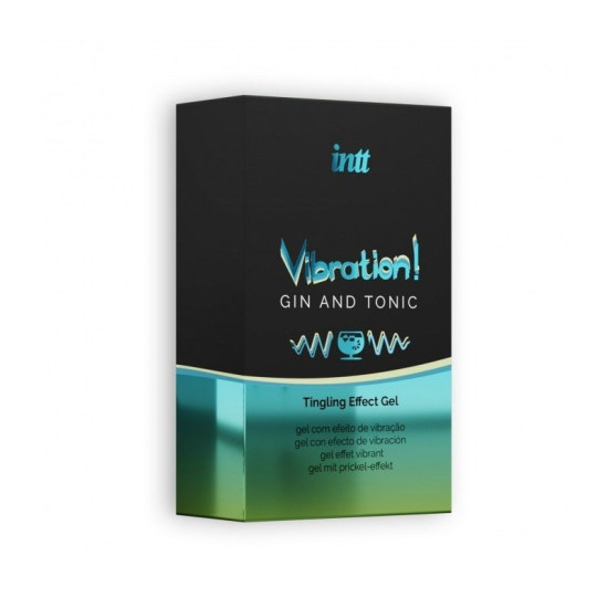 Жидкий вибратор с ароматом джина и тоника Intt Vibration Gin Tonic, 15 ml