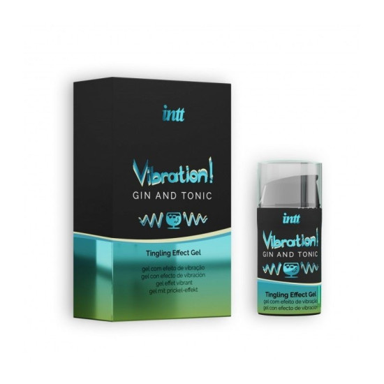 Жидкий вибратор с ароматом джина и тоника Intt Vibration Gin Tonic, 15 ml