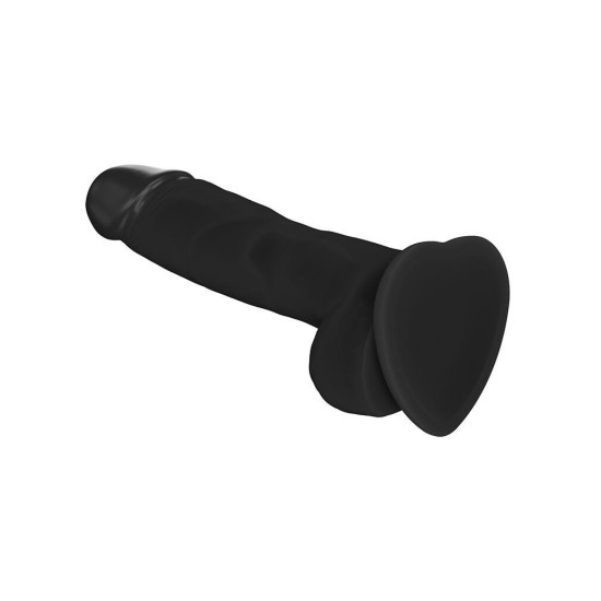 Реалістичний фалоімітатор, довжина 19 см, діаметр 4,1 см, чорний Strap-On-Me Soft Realistic Dildo Black, L