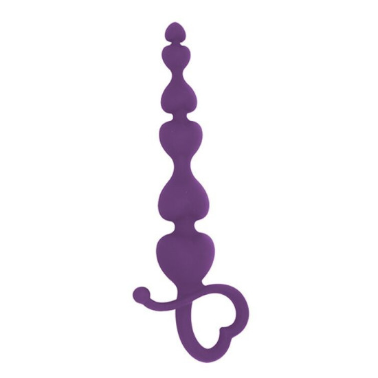 Анальні намиста, довжина 18 см, діаметр 3,1 см, фіолетові MAI Attraction Toys №79 Purple