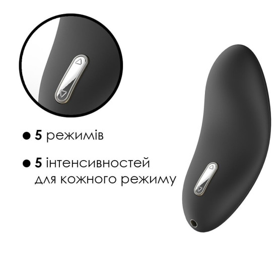 Клиторальный вибратор, чёрный Svakom Echo Black