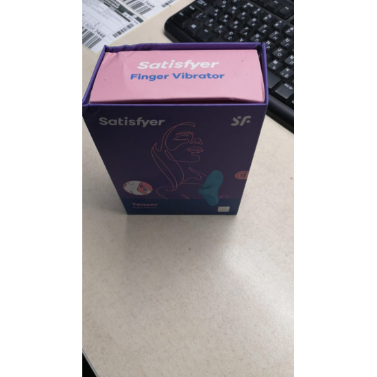 Вибратор на палец, голубой Satisfyer Teaser Light Blue (мятая упаковка!!!)
