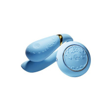 Смартвибратор для пар с пультом ДУ, синий Zalo Fanfan Set Royal Blue
