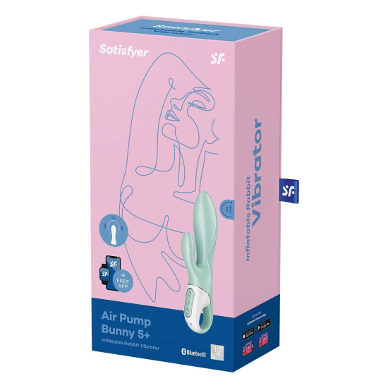 Смарт-вібратор-кролик з функцією надування Satisfyer Air Pump Bunny 5+