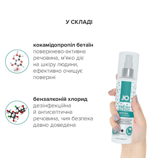 Комплект смазок (анальный лубрикант ANAL H2O 120 ml + чистящее средство Misting Toy Cleaner 120 ml) JO GWP