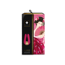 Вібратор для клітора з гнучкими кінчиками, малиновий Shunga Aiko Raspberry