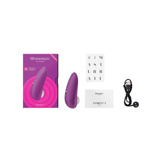Фіолетовий вакуумний кліторальний стимулятор Womanizer Starlet 3 Violet
