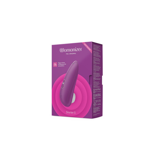 Фіолетовий вакуумний кліторальний стимулятор Womanizer Starlet 3 Violet