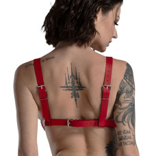 Классический лиф из натуральной кожи, красный Feral Feelings Red Bikini Top