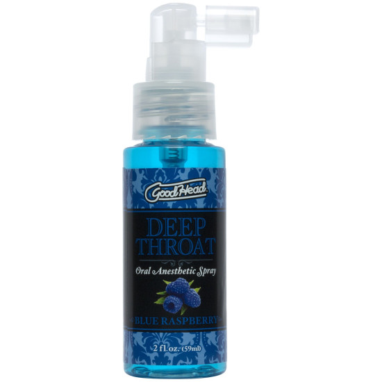 Спрей для глубокого минета со вкусом голубой малины Doc Johnson GoodHead DeepThroat Spray Blue Raspberry, 59 ml