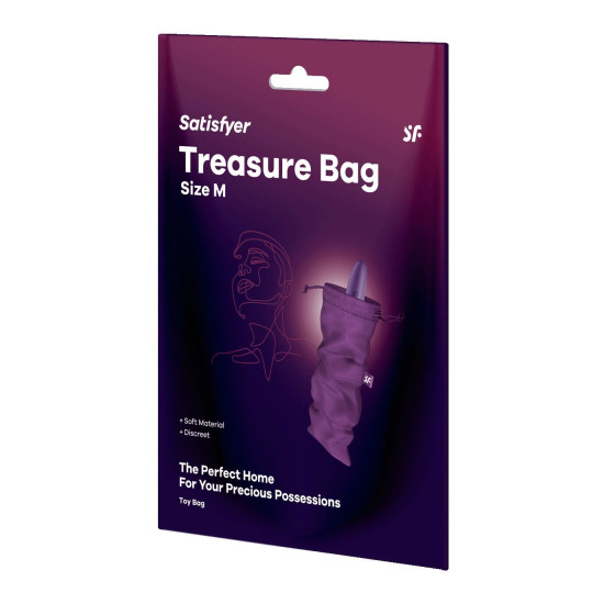 Мешочек для хранения игрушек, фиолетовый Satisfyer Treasure Bag Violet, M