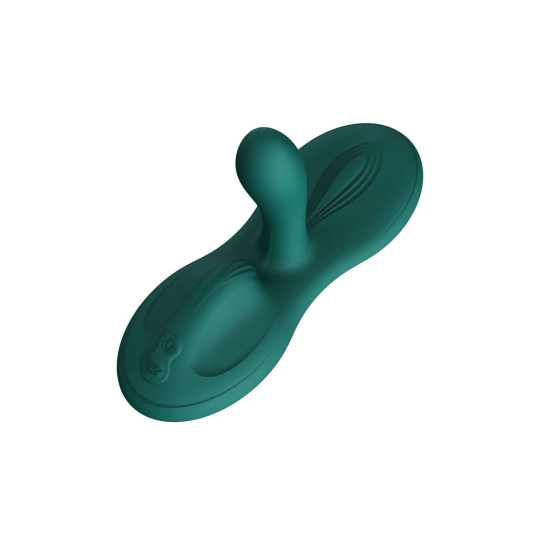 Смарт-вібратор Sit-on-top, 9 моторів, бірюзовий Zalo Flora Smart Vibrating Pad Turquoise Green