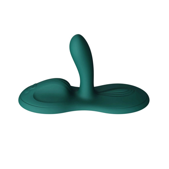 Смарт-вібратор Sit-on-top, 9 моторів, бірюзовий Zalo Flora Smart Vibrating Pad Turquoise Green