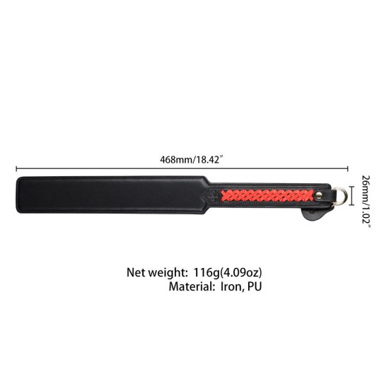 Падл с плетеной ручкой Lockink Sevanda Braided-Handle Spanking Paddle