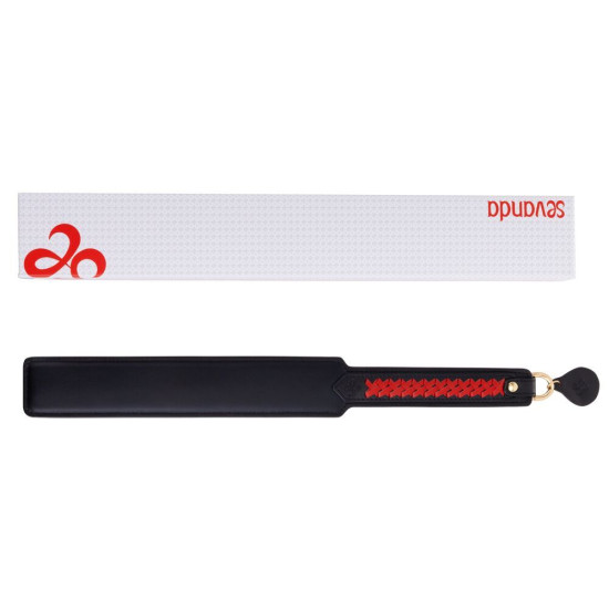 Падл с плетеной ручкой Lockink Sevanda Braided-Handle Spanking Paddle